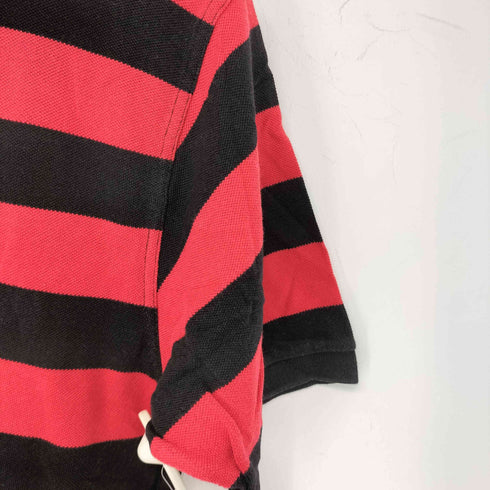 フレッドペリー FRED PERRY ロゴ刺繍 鹿の子 S/S ボーダーポロシャツ メンズ UK:40